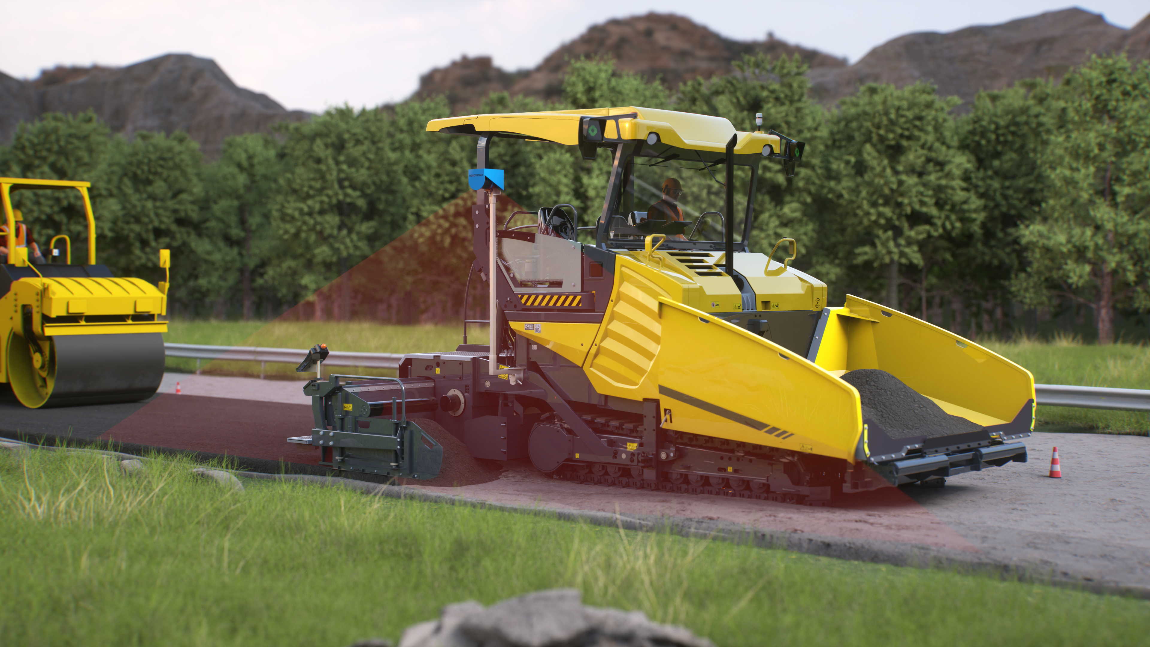 Roadtronix asphalt paving system